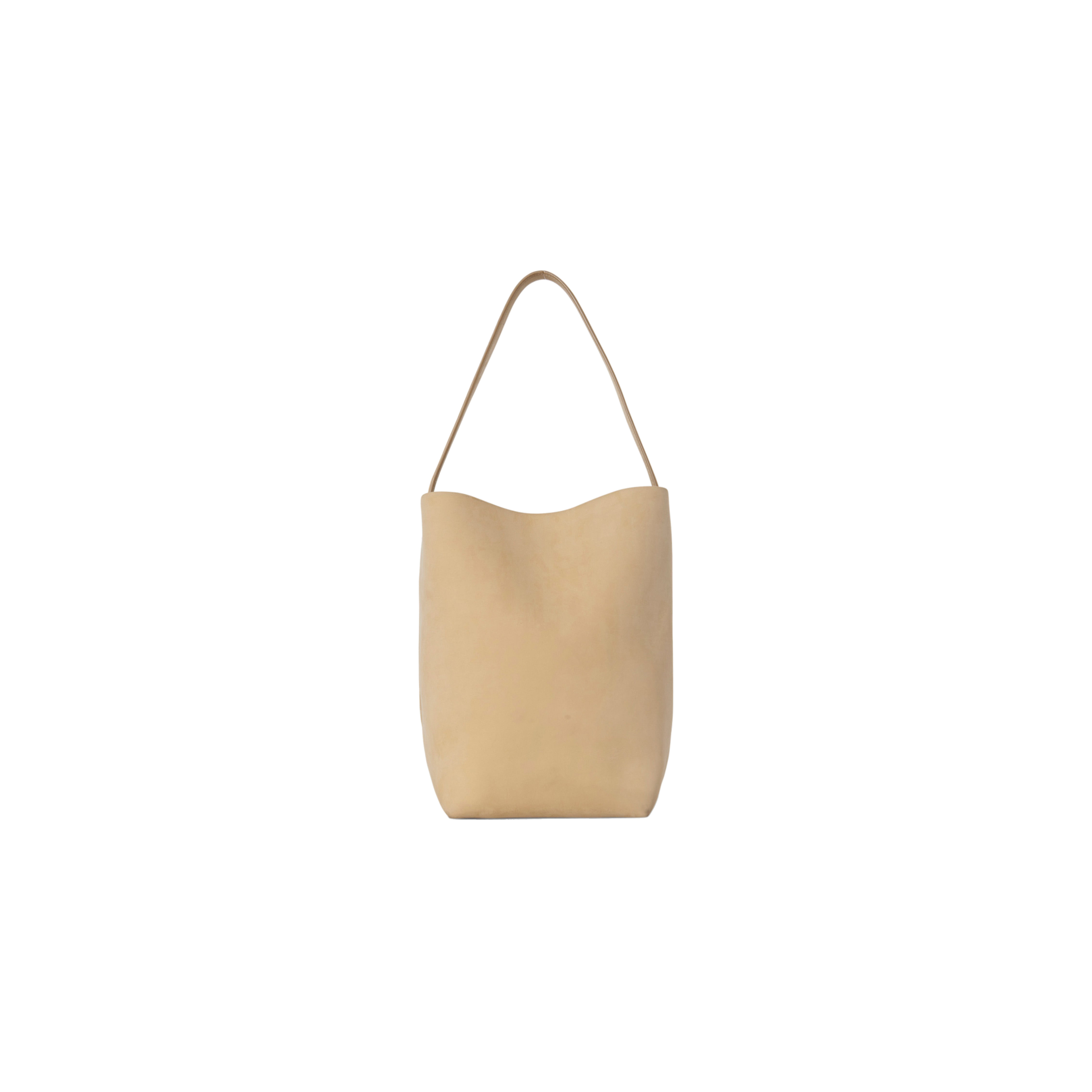 The R0w LARGE NS PARK TOTE BAG IN NUBUCK CROISSANT W1273L87CRO (43*38*20cm) Master Quality